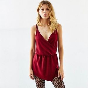 Dark Red Romper